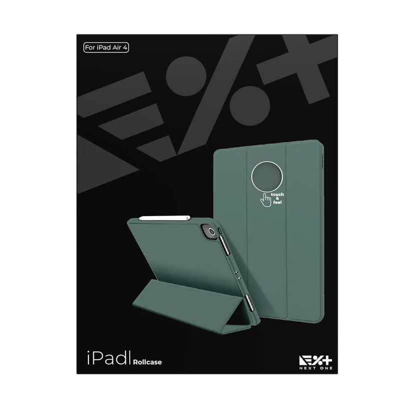 NEXT ONE LEAF GREEN ROLLCASE FOR IPAD AIR 4 - iSTYLE RS
