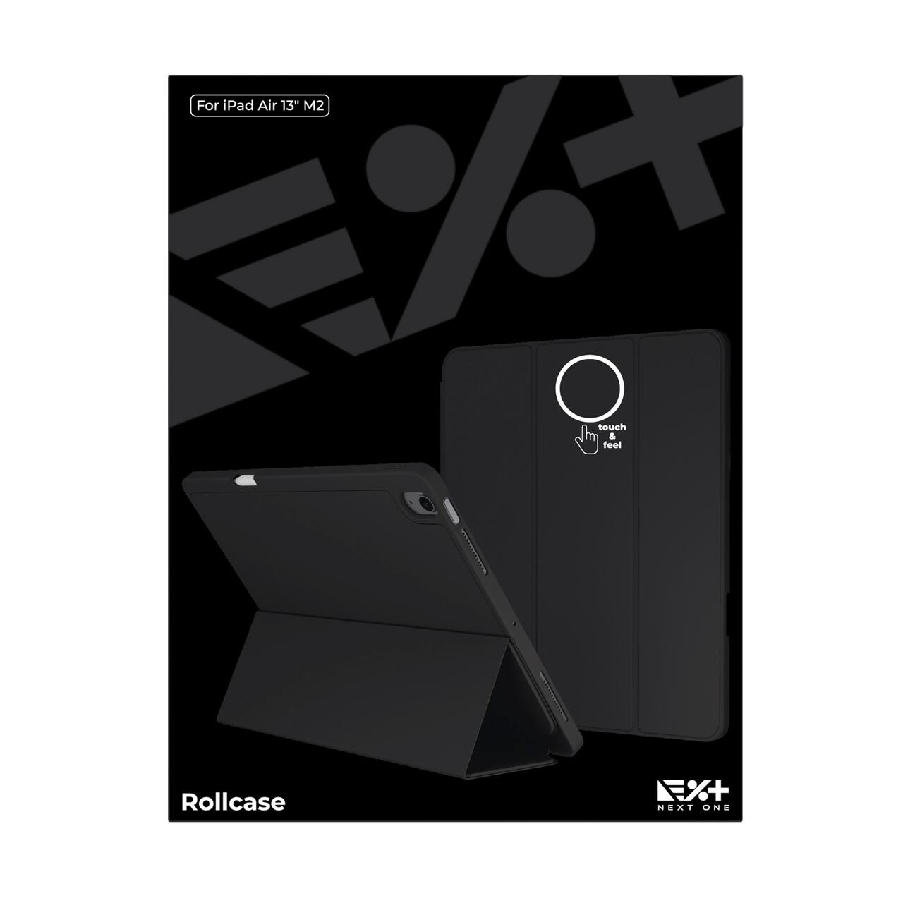 Husa de protectie Next One Rollcase pentru iPad Air 13 M2, cu suport pentru stilou, Negru - iSTYLE RS