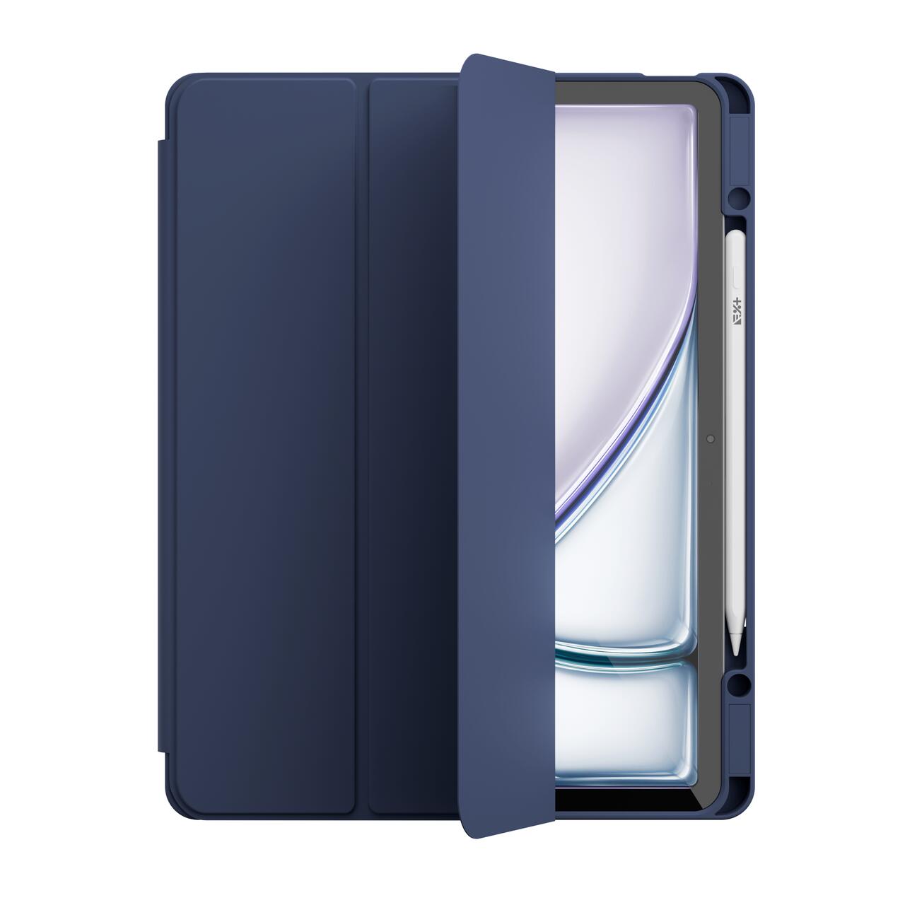 Husa de protectie Next One Rollcase pentru iPad Air 13 M2, cu suport pentru stilou, Albastru - iSTYLE RS