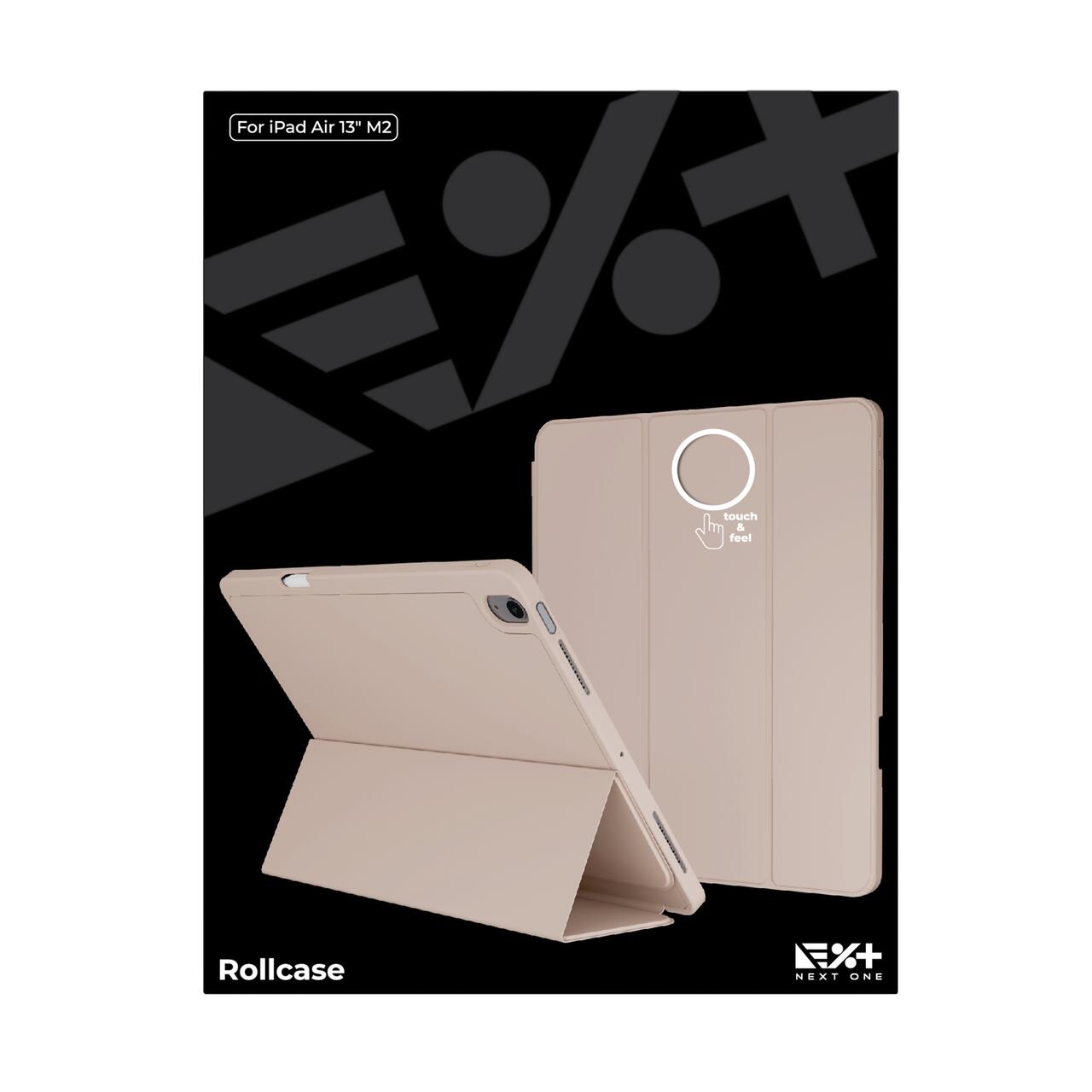 Husa de protectie Next One Rollcase pentru iPad Air 13 M2, cu suport pentru stilou, Roz - iSTYLE RS