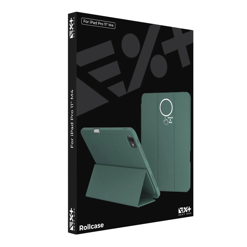 NEXT ONE RollCase for iPad Pro 11 M4 GREEN - iSTYLE RS