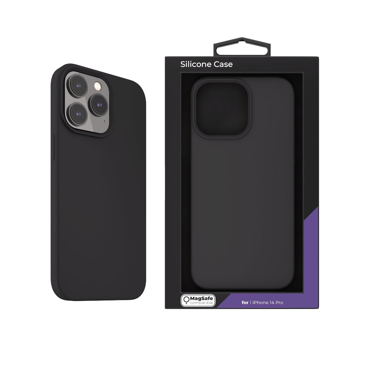 Next One MagSafe Silicone Case for iPhone 14 Pro Black - iSTYLE RS