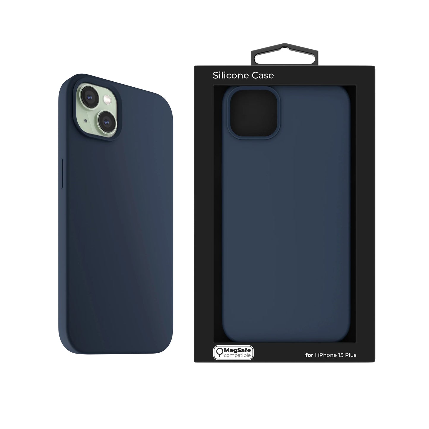 NEXT ONE silicone case MagSafe compatible for iPhone 15 Plus | Royal Blue - iSTYLE RS