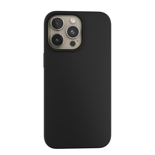 NEXT ONE silicone case MagSafe compatible for iPhone 15 Pro | Black - iSTYLE RS
