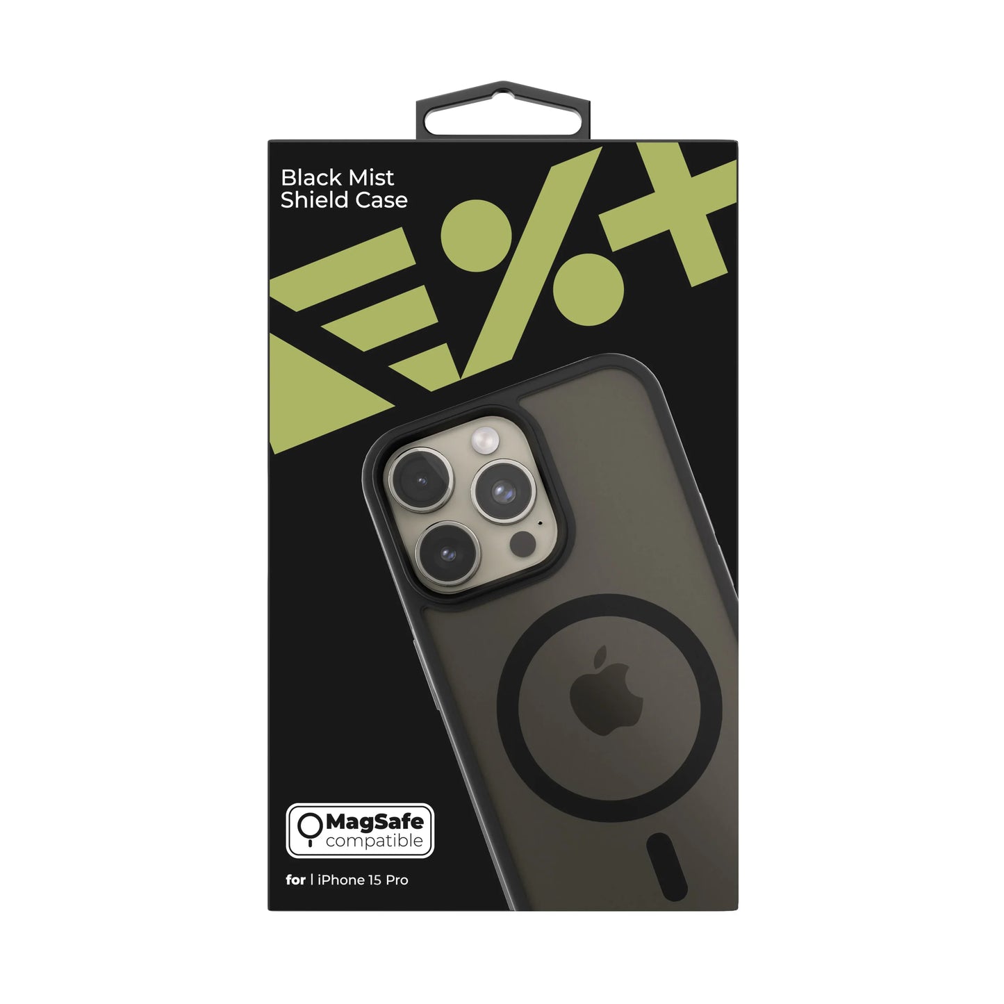 NEXT ONE mist shield case MagSafe compatible for iPhone 15 Pro | Black - iSTYLE RS