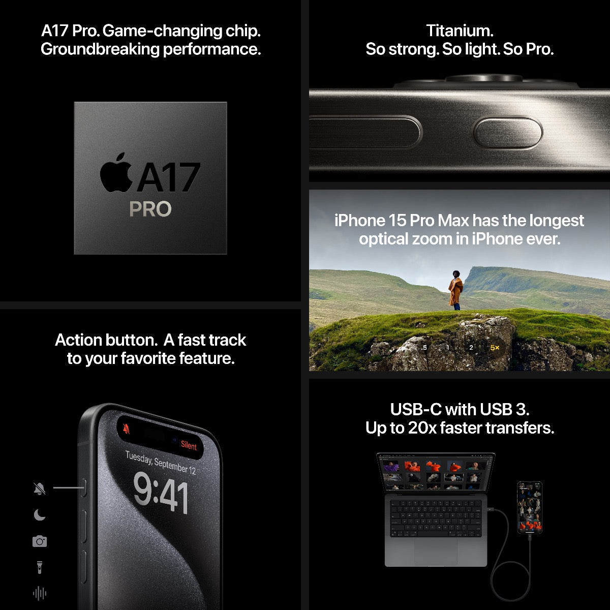 iPhone 15 Pro 128GB Black Titanium - iSTYLE RS
