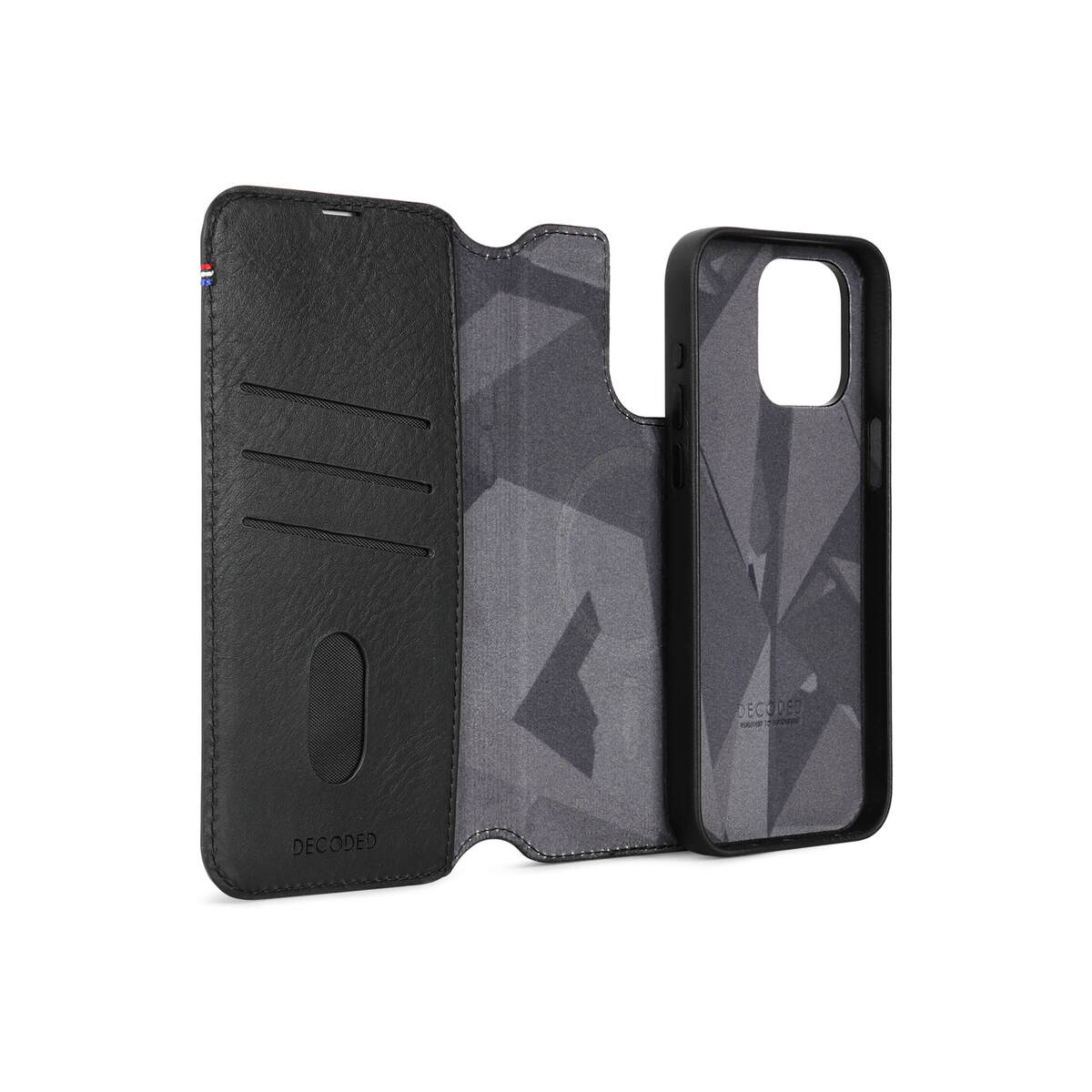 Decoded Leather Detachable Wallet, black - Phone 15 Pro Max - iSTYLE RS