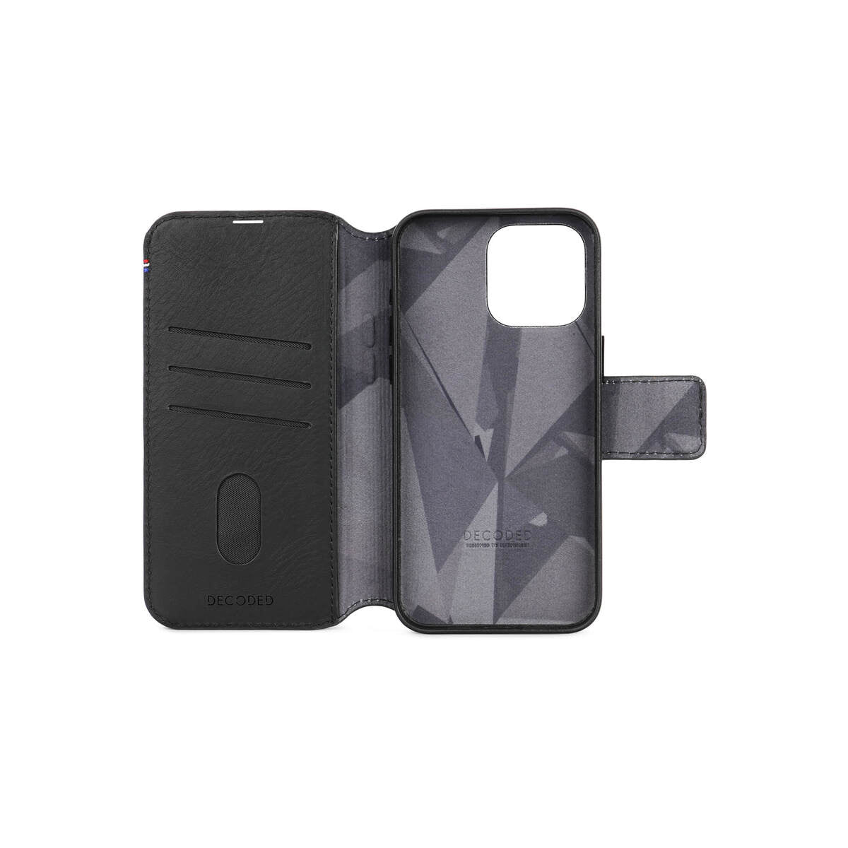Decoded Leather Detachable Wallet, black - Phone 15 Pro Max - iSTYLE RS