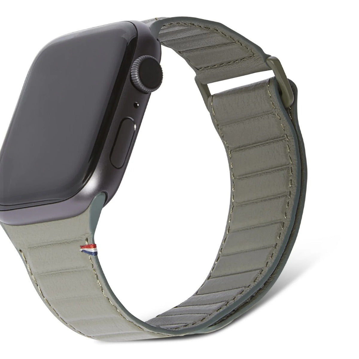 Decoded Leather Magnetic Traction Strap Series 7(41mm)/6/SE/5/4(40mm)/3/2/1(38mm) Olive - iSTYLE RS