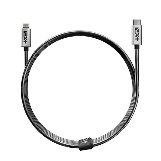 Next One SILVER USB-C TO LIGHTNING 1,2m METALLIC CABLE - iSTYLE RS