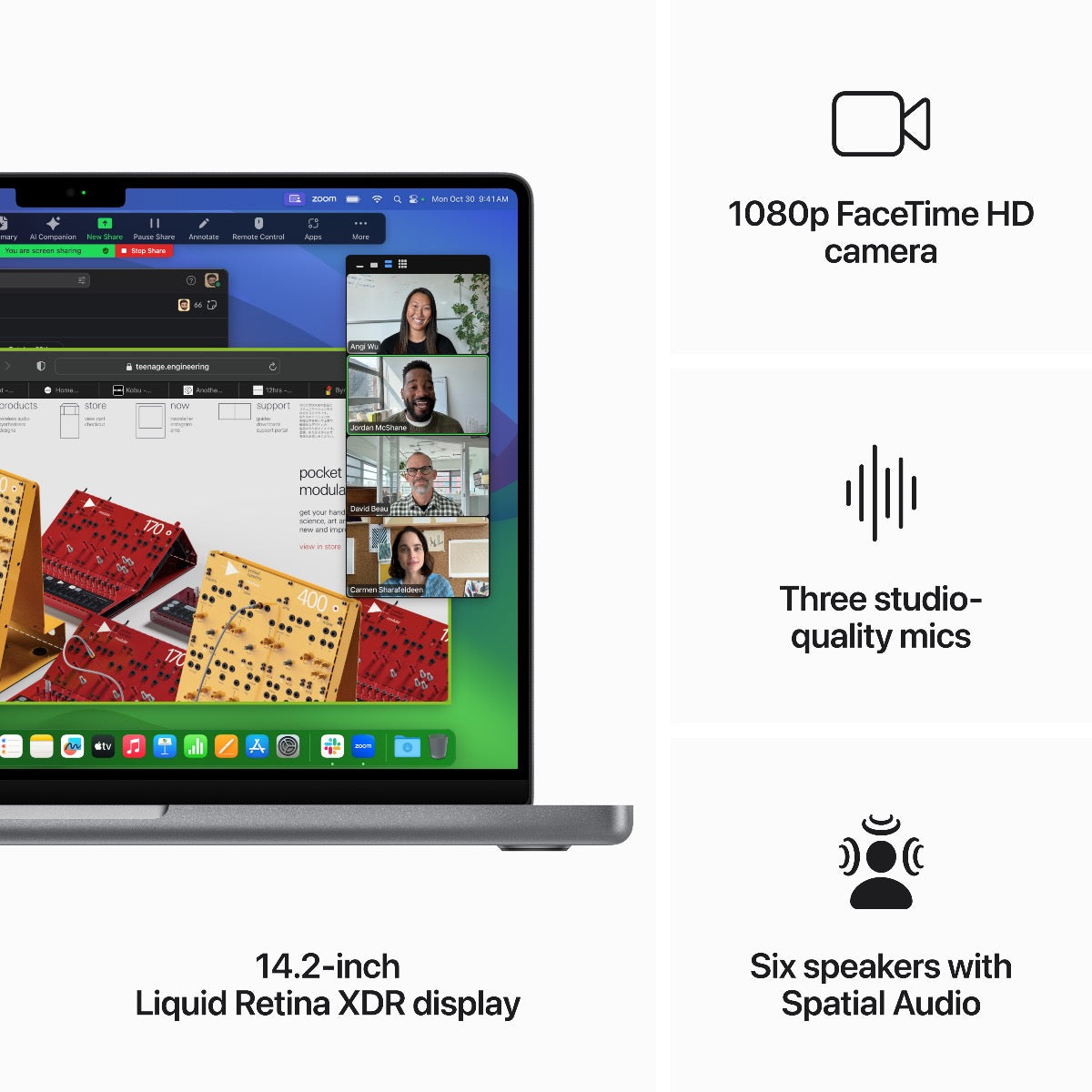 14-inčni MacBook Pro M3 sa 8-jezgarnim CPU-om, 10-jezgarnim GPU-om, 8GB objedinjene memorije i 512GB SSD-om - Space Gray - iSTYLE RS