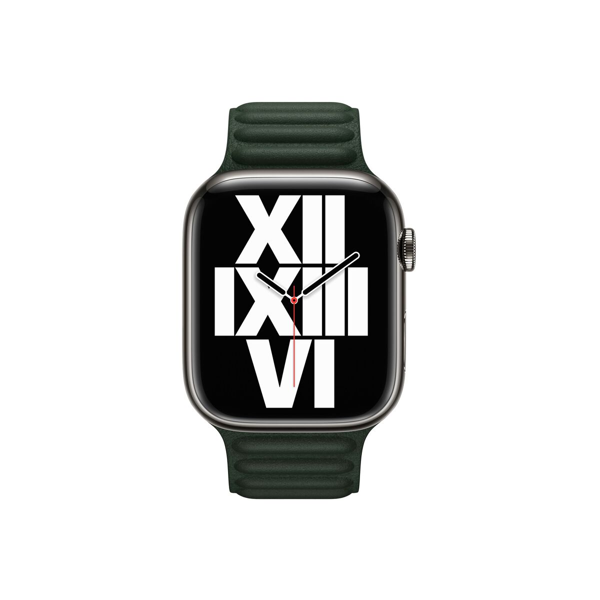 45mm Sequoia Green Leather Link - M/L - iSTYLE RS