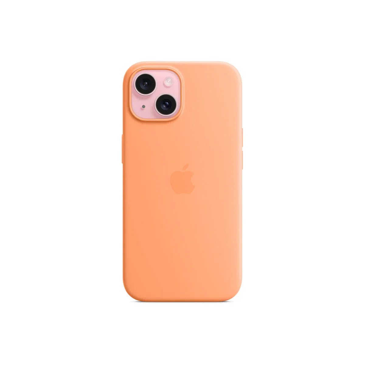 iPhone 15 Silicone Case sa MagSafe-om - Orange Sorbet - iSTYLE RS