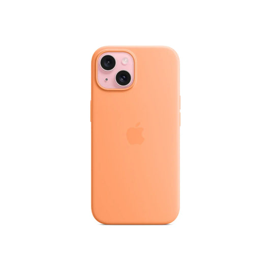 iPhone 15 Silicone Case sa MagSafe-om - Orange Sorbet - iSTYLE RS