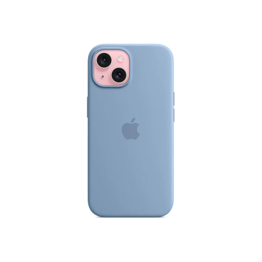 iPhone 15 Silicone Case sa MagSafe-om - Winter Blue - iSTYLE RS
