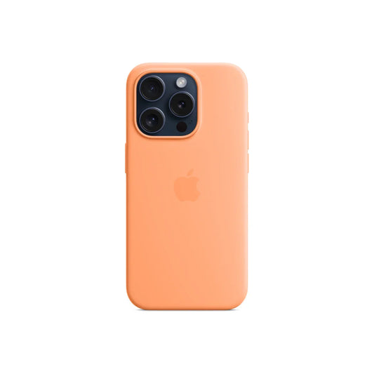 iPhone 15 Pro Silicone Case sa MagSafe-om - Orange Sorbet - iSTYLE RS