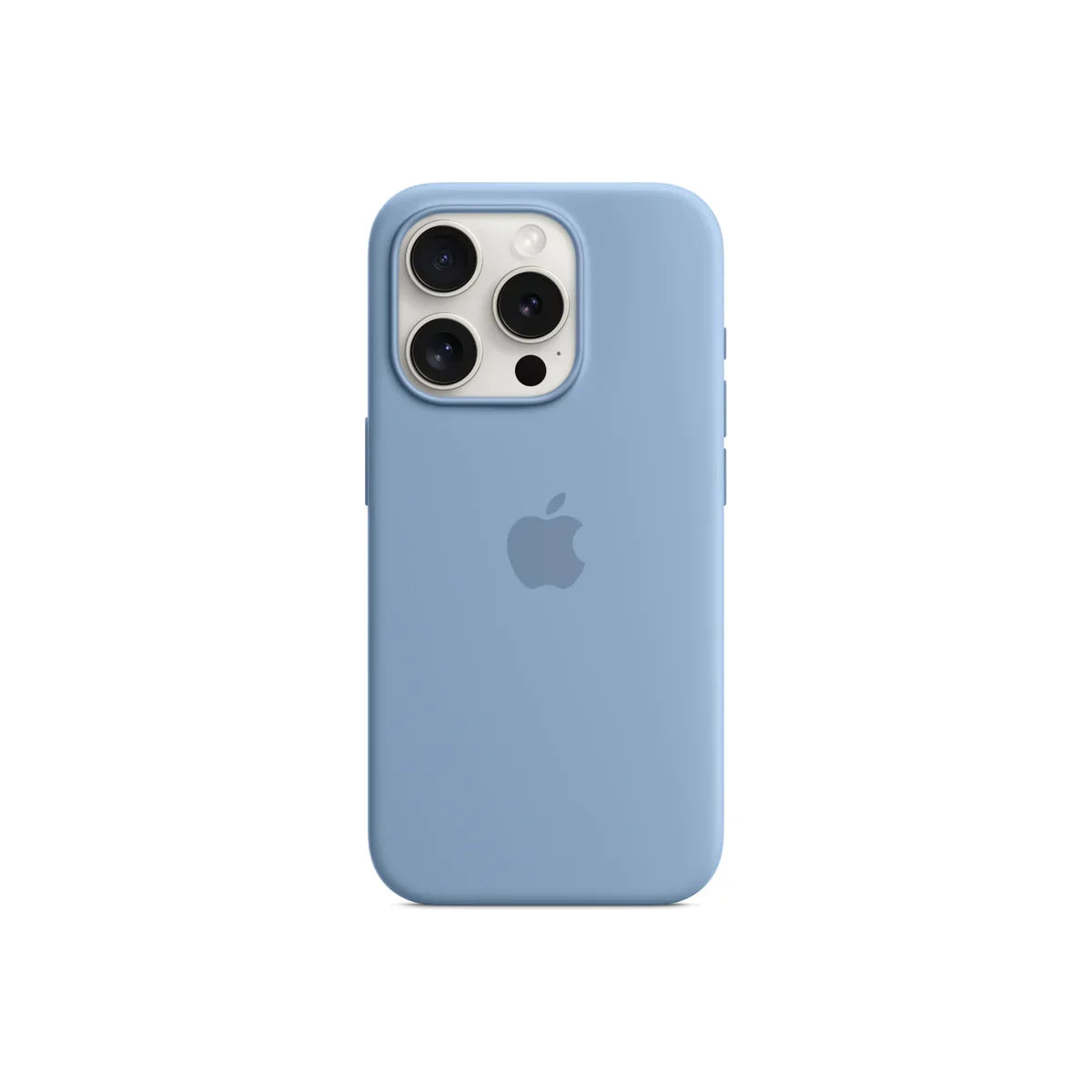 iPhone 15 Pro Silicone Case sa MagSafe-om - Winter Blue - iSTYLE RS