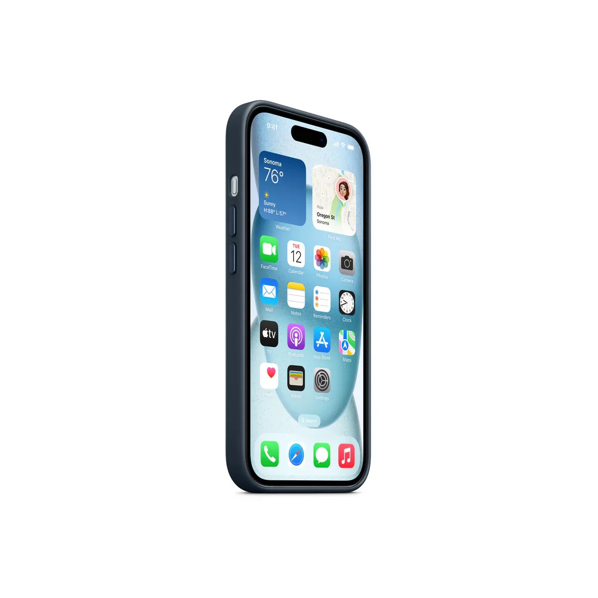 iPhone 15 FineWoven Case sa MagSafe-om - Pacific Blue - iSTYLE RS