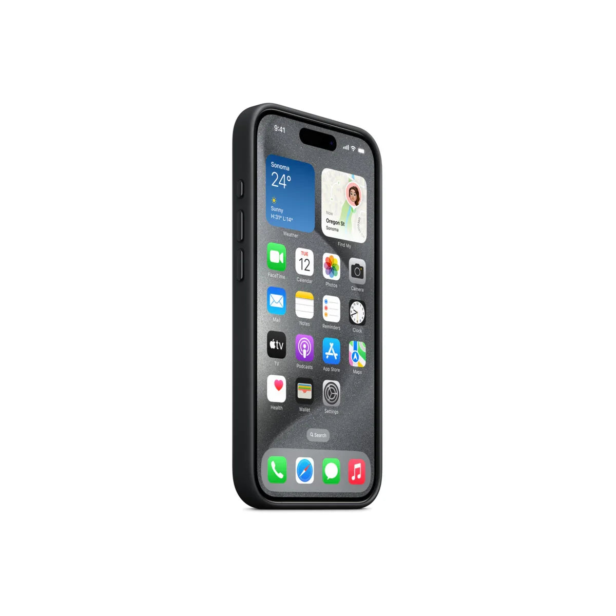 iPhone 15 Pro FineWoven Case sa MagSafe-om - Black - iSTYLE RS
