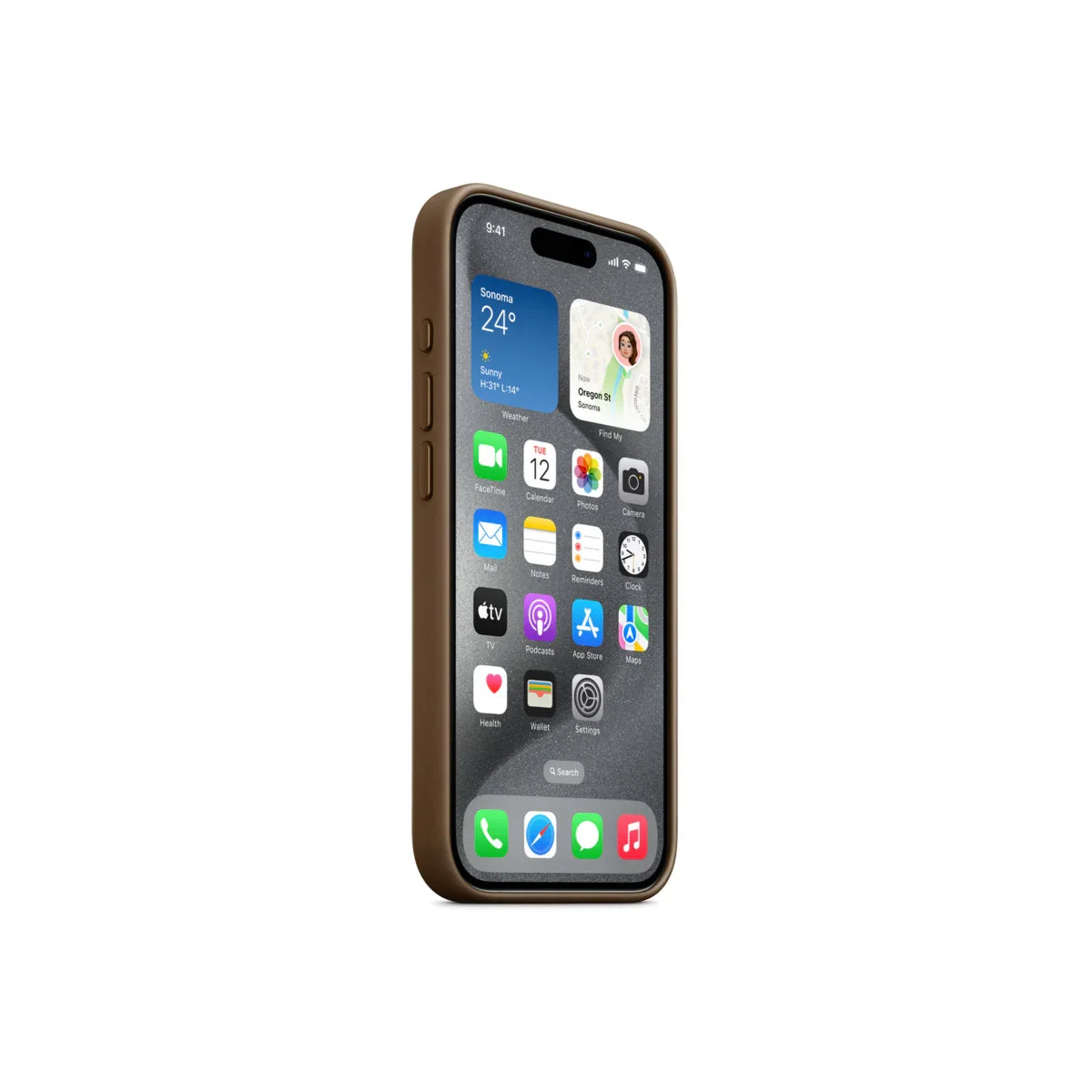 iPhone 15 Pro FineWoven Case sa MagSafe-om - Taupe - iSTYLE RS