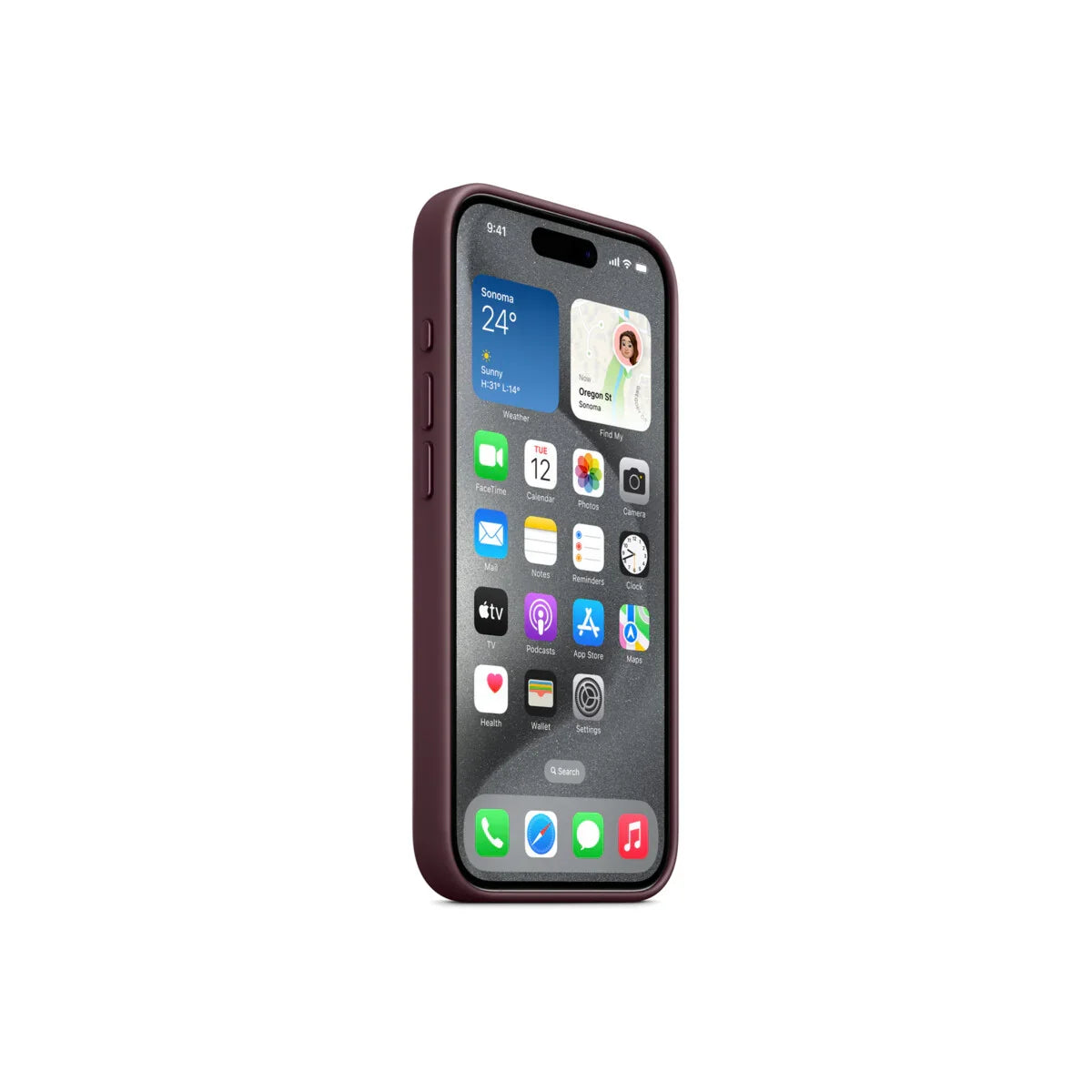 iPhone 15 Pro FineWoven Case sa MagSafe-om - Mulberry - iSTYLE RS