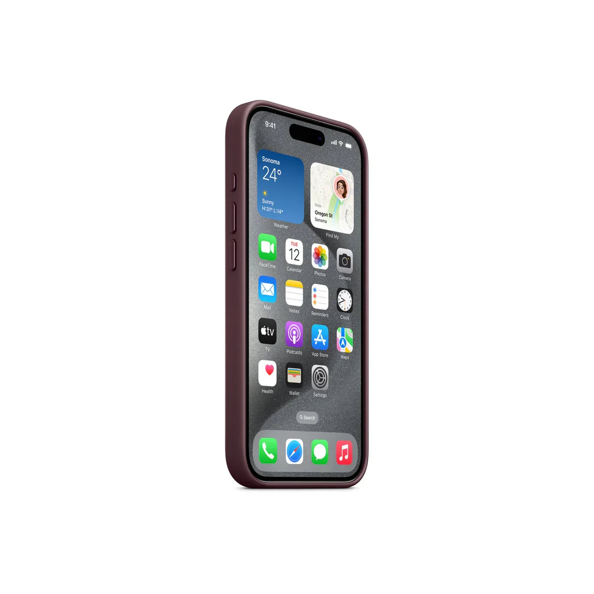 iPhone 15 Pro FineWoven Case sa MagSafe-om - Mulberry - iSTYLE RS