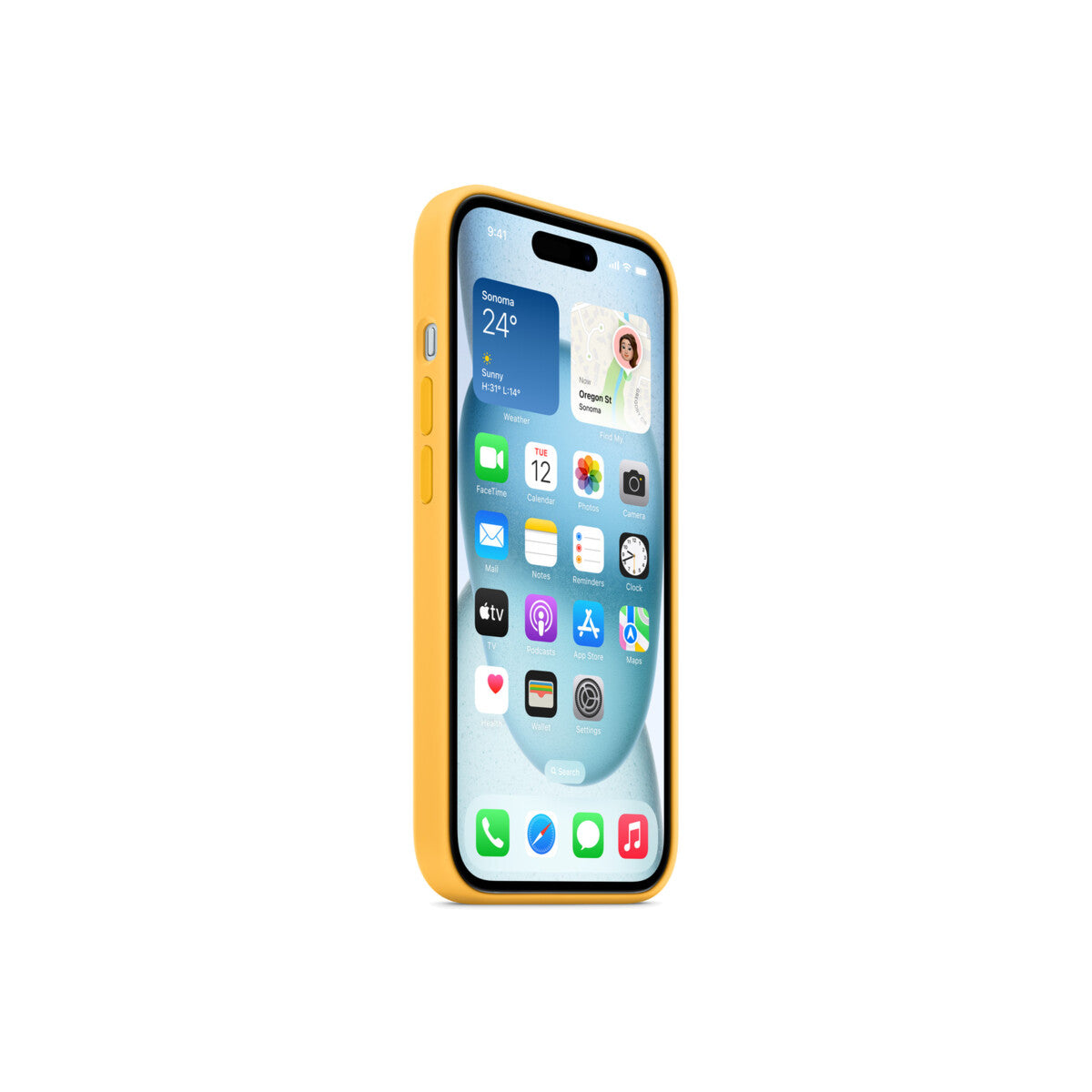 iPhone 15 Silicone Case sa MagSafe-om - Sunshine - iSTYLE RS