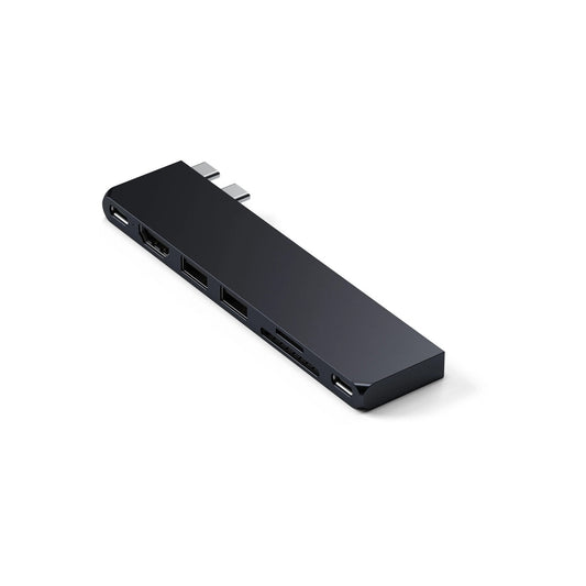 Satechi PRO HUB SLIM (1xUSB4,1xHDMI,2xUSB-A,SD/MicroSD,UHS-I up to 104MB/s, SD/SDHC/SDXC up to 2TB,1xUSB-C) - Midnight Black - iSTYLE RS