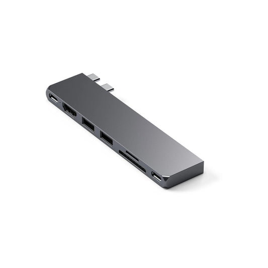 Satechi PRO HUB SLIM (1xUSB4,1xHDMI,2xUSB-A,SD/MicroSD,UHS-I up to 104MB/s, SD/SDHC/SDXC up to 2TB,1xUSB-C) - Space Grey - iSTYLE RS
