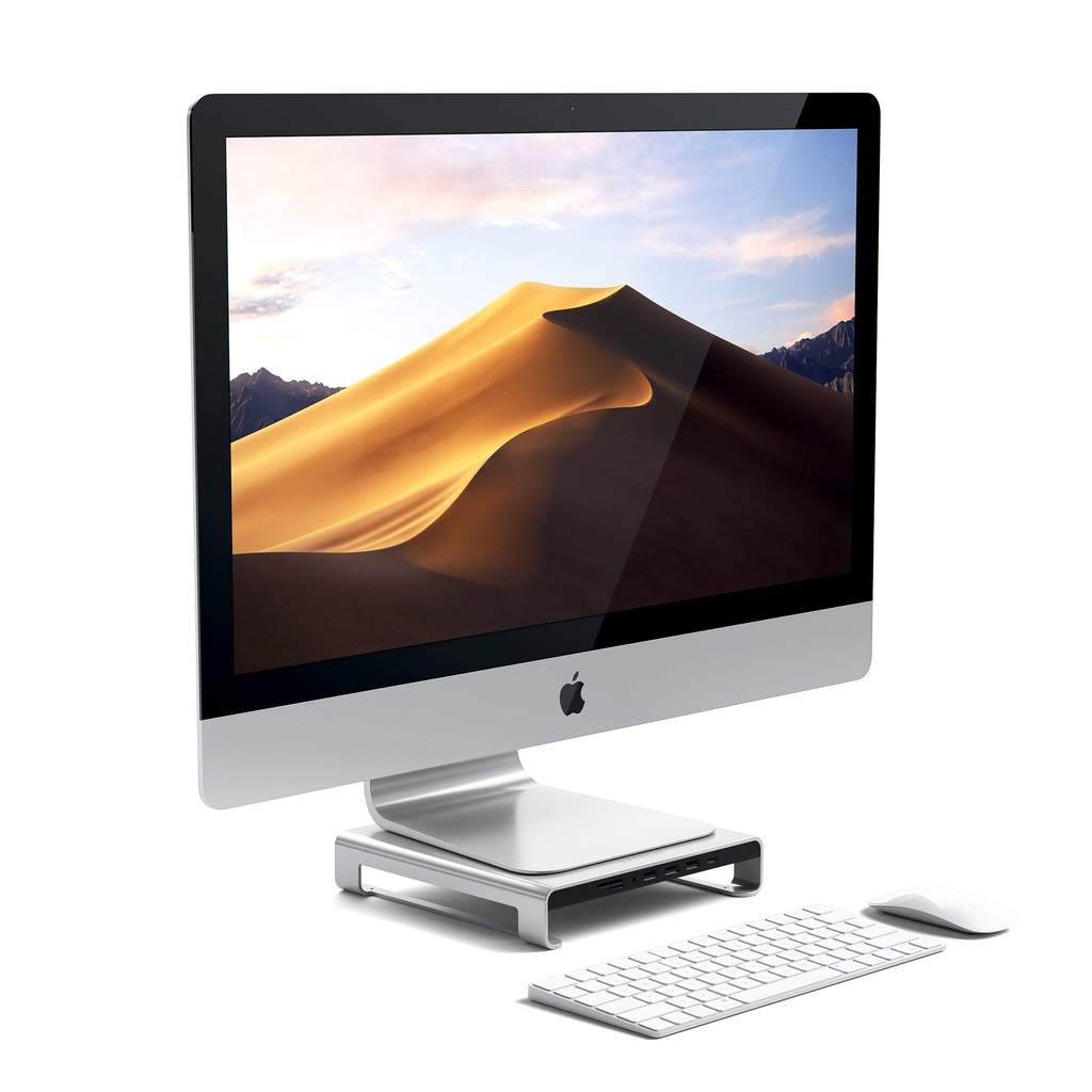 Satechi Aluminum Monitor Stand Hub za iMac - Silver - iSTYLE RS