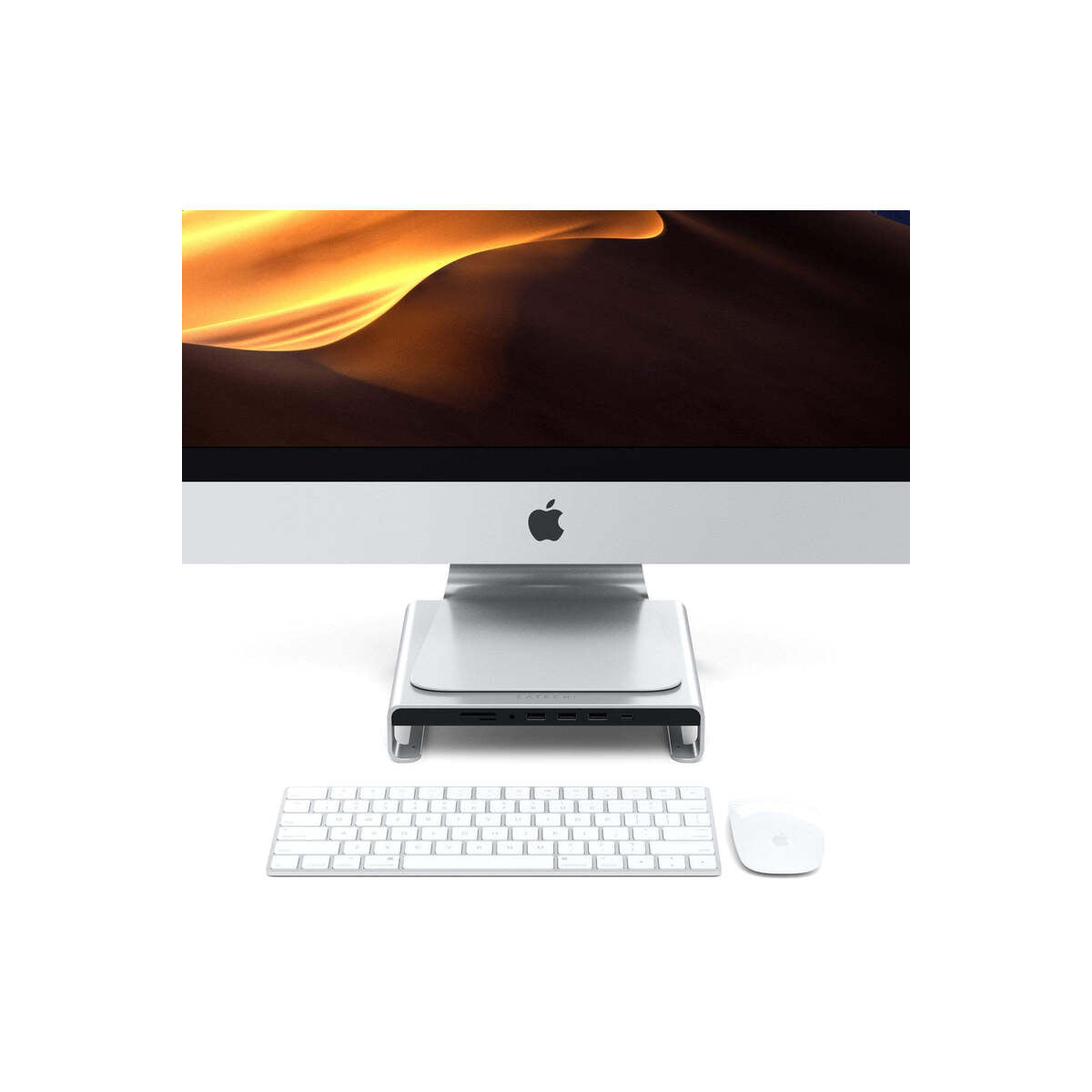 Satechi Aluminum Monitor Stand Hub za iMac - Silver - iSTYLE RS
