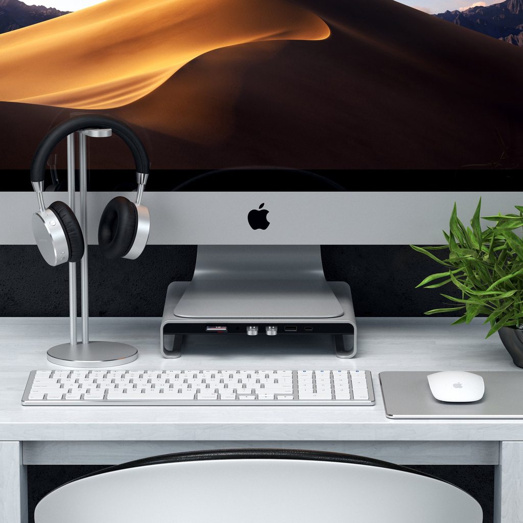 Satechi Aluminum Monitor Stand Hub za iMac - Silver - iSTYLE RS