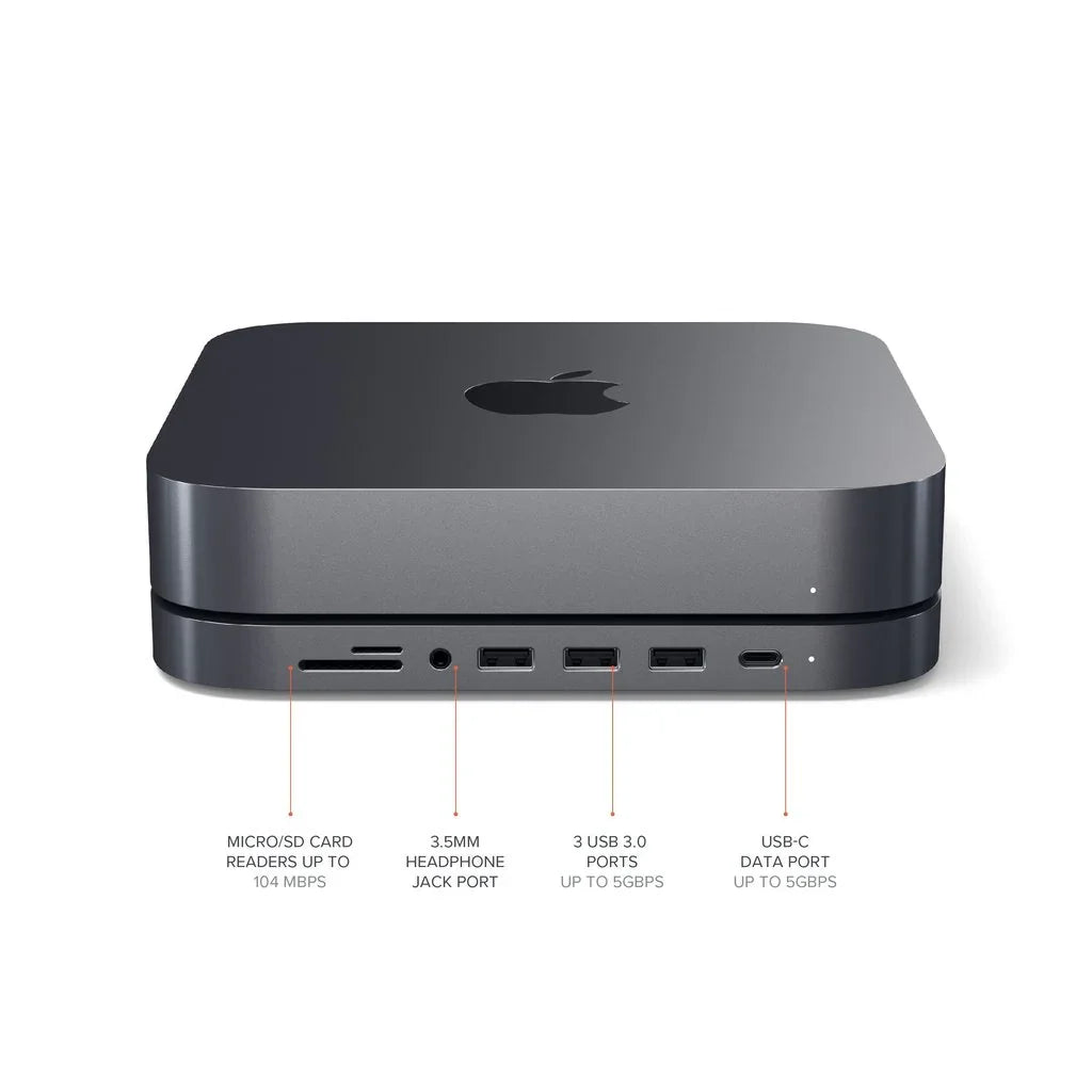 SATECHI TYPE-C ALUMINUM STAND & HUB FOR MAC MINI - iSTYLE RS