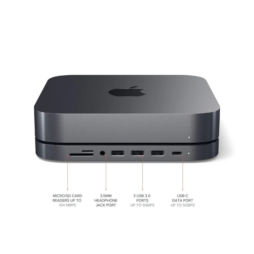 SATECHI TYPE-C ALUMINUM STAND & HUB FOR MAC MINI - iSTYLE RS