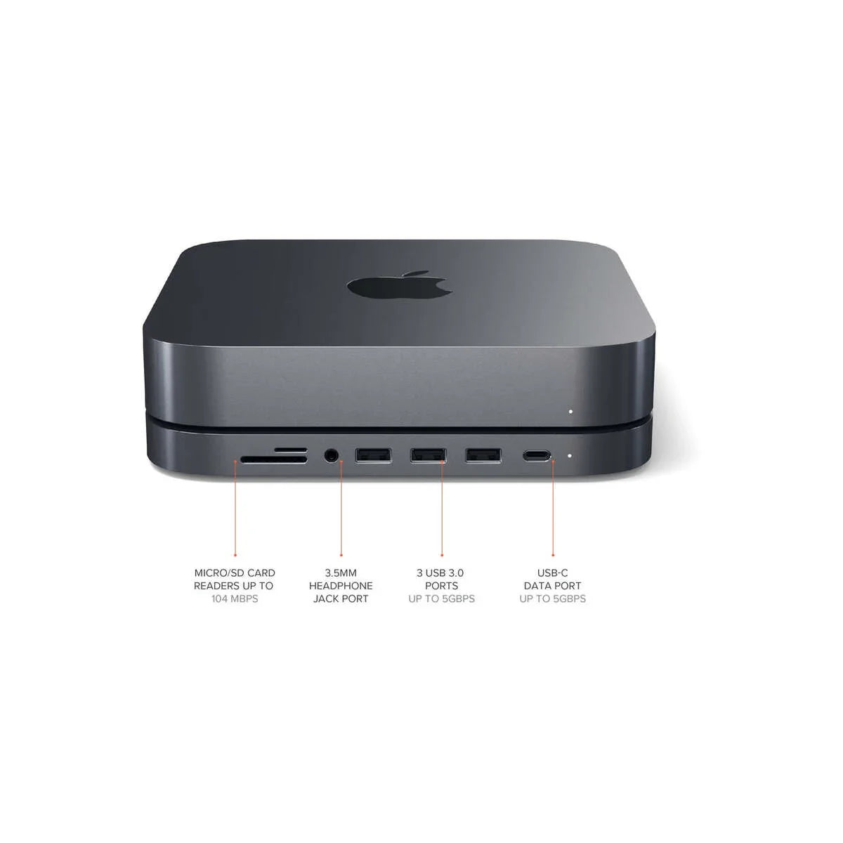 SATECHI TYPE-C ALUMINUM STAND & HUB FOR MAC MINI - iSTYLE RS