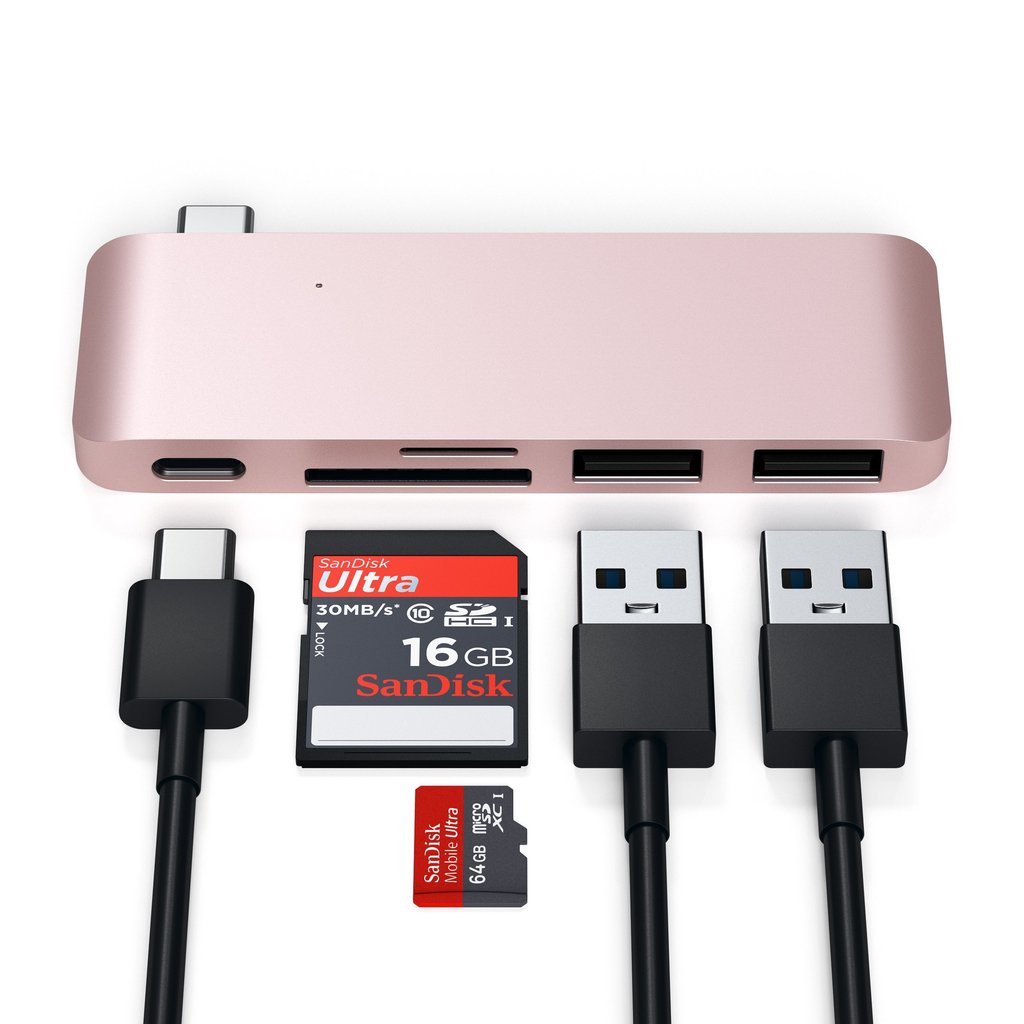 Satechi Type-C Pass USB Hub - Rose Gold - iSTYLE RS