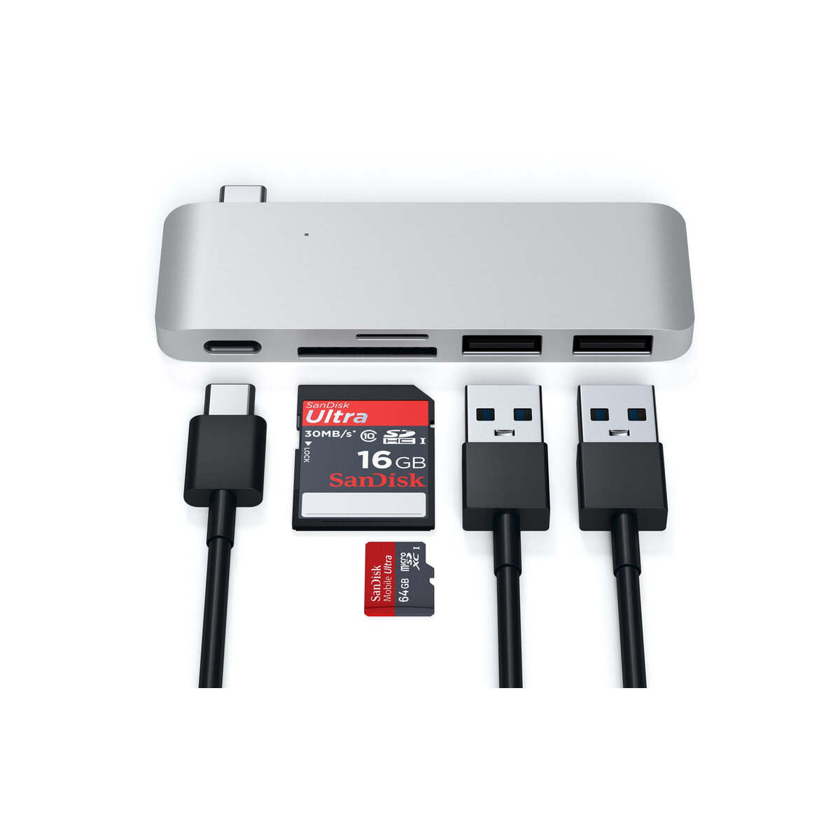 Satechi Type-C Pass USB Hub - Silver - iSTYLE RS