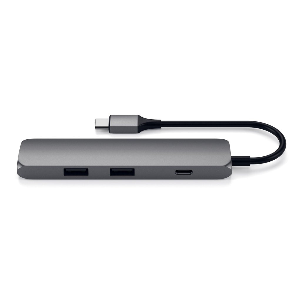 TYPE-C SLIM MULTI-PORT ADAPTER 4K - SPACE GRAY - iSTYLE RS