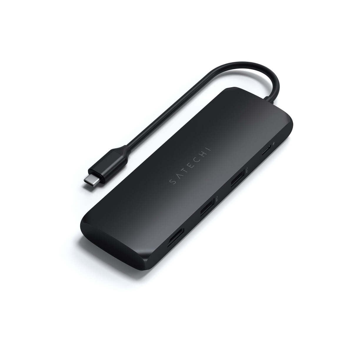 Satechi Aluminium USB-C Hybrid Multiport adapter (SSD Enclosure, HDMI 4K, 2 x USB-A 3.1 Gen 2 up to 10 Gbps) - Black - iSTYLE RS