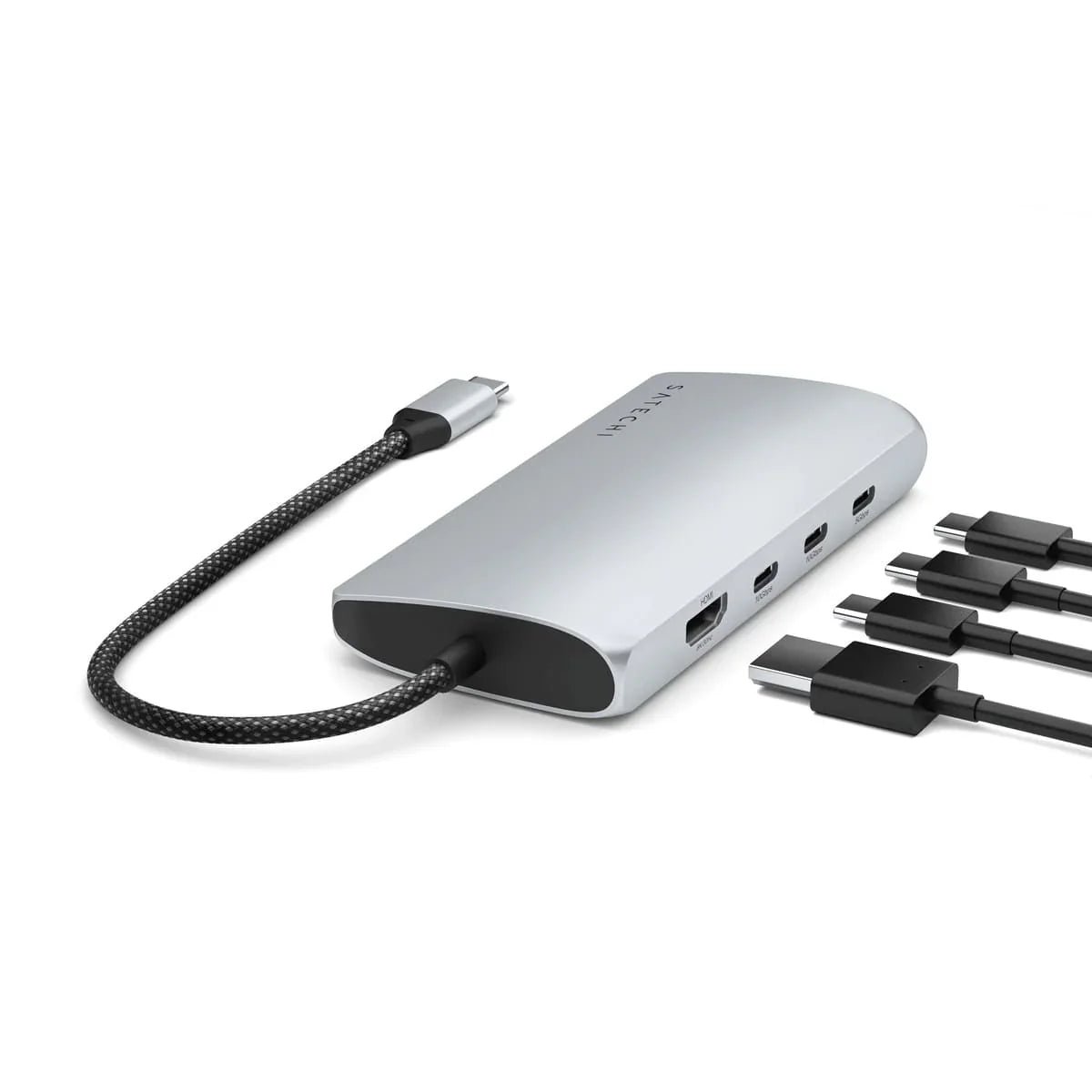 Satechi USB-C MultiPort Adapter 8K sa Ethernet V3 - Silver - iSTYLE RS