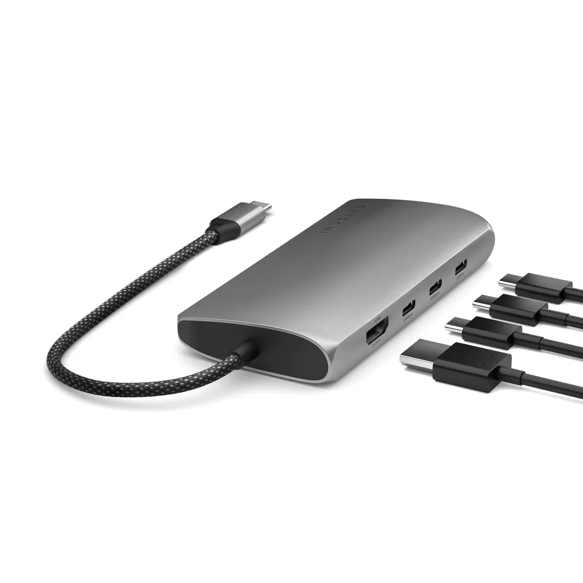 Satechi USB-C MultiPort Adapter 8K sa Ethernet V3 - Space Gray - iSTYLE RS