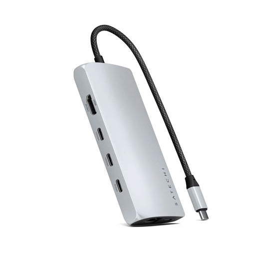 Satechi USB-C MultiPort Adapter 8K sa Ethernet V3 - Silver - iSTYLE RS