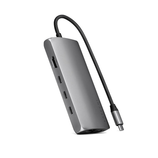Satechi USB-C MultiPort Adapter 8K sa Ethernet V3 - Space Gray - iSTYLE RS