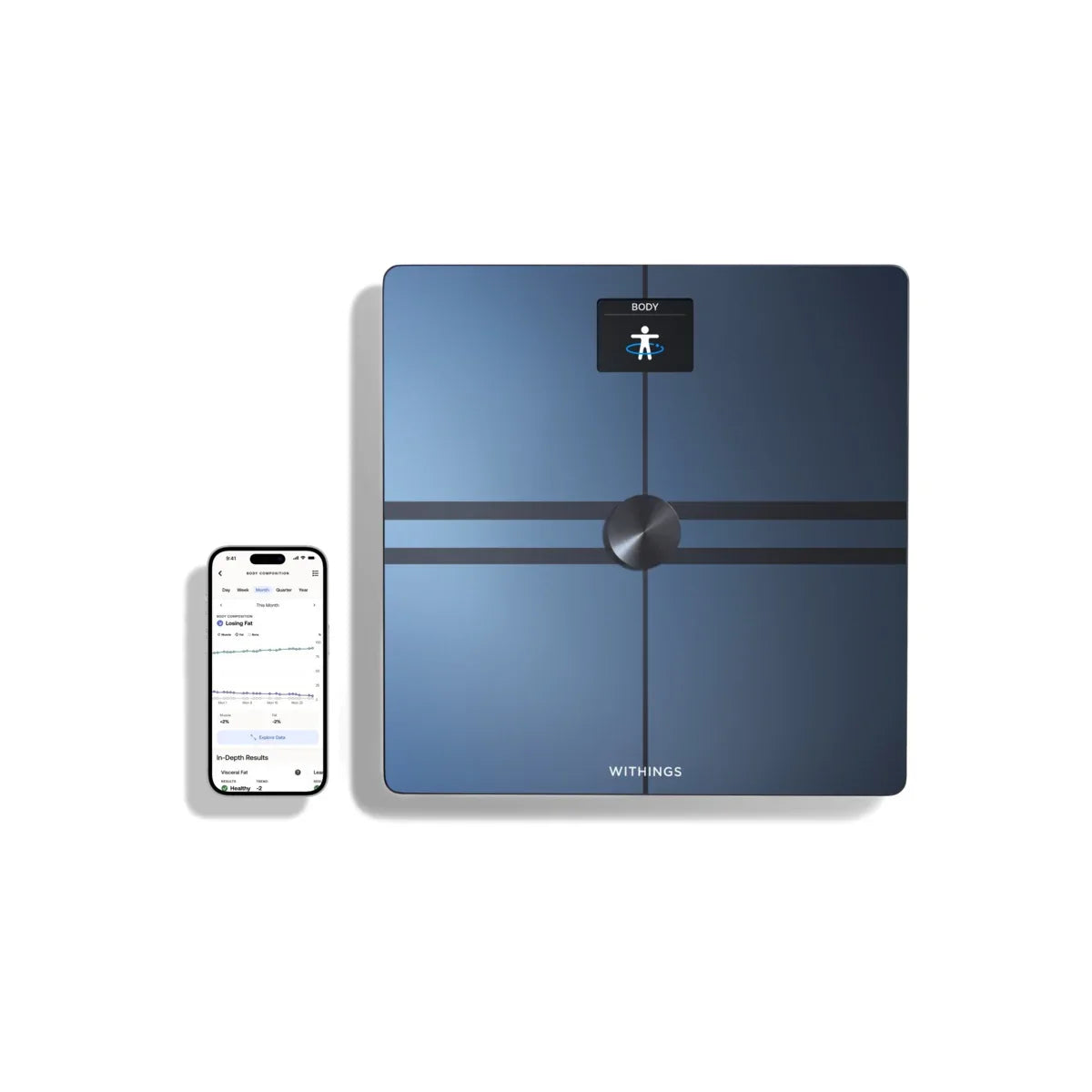 Withings Body Comp Complete Body Analysis Wi-Fi Scale - Black - iSTYLE RS