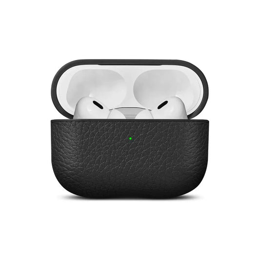 Leather Case for AirPods Pro (2nd gen) Black - iSTYLE RS