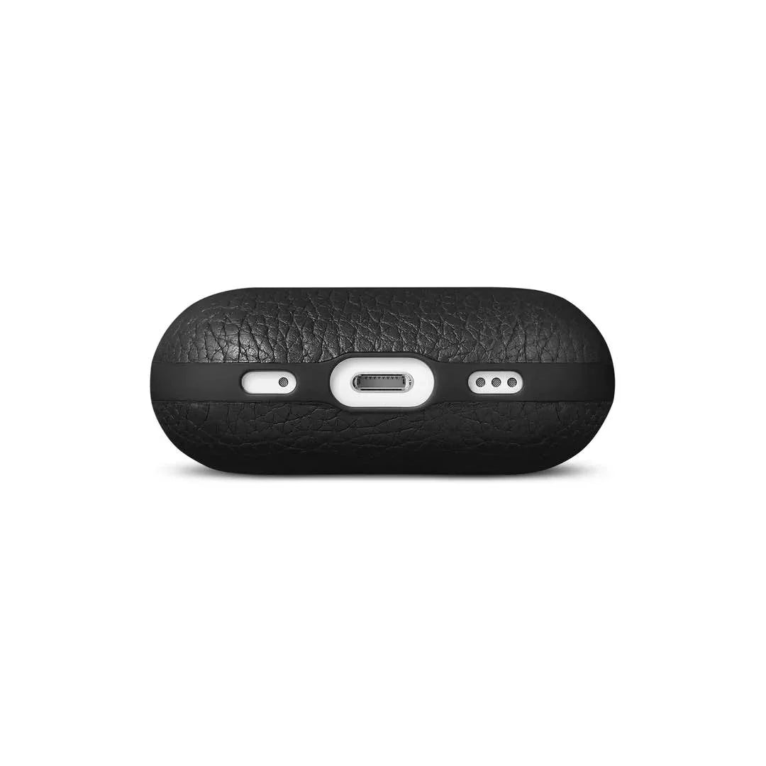 Leather Case for AirPods Pro (2nd gen) Black - iSTYLE RS