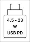 Ovaj uređaj podržava USB PD brzo punjenje.