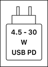 Ovaj uređaj podržava USB PD brzo punjenje.