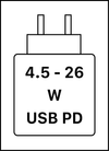 Ovaj uređaj podržava USB PD brzo punjenje.