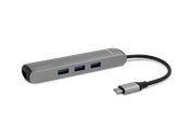 Epico Type-C Hub SLIM 4K HDMI & Ethernet - silver, black cable - iSTYLE RS